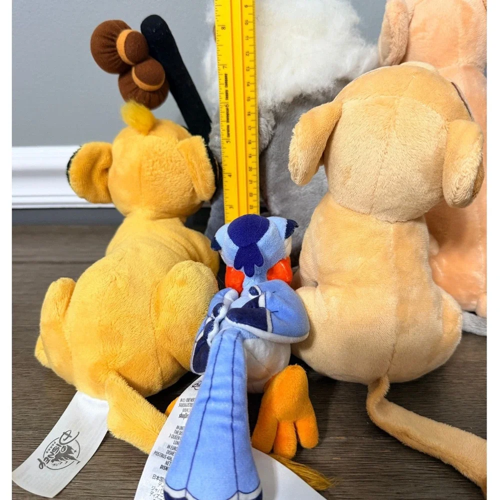 Disney Lion King Plush Lot Simba Nala Rafiki Zazu Stuffed Animal Toy Set 5pc